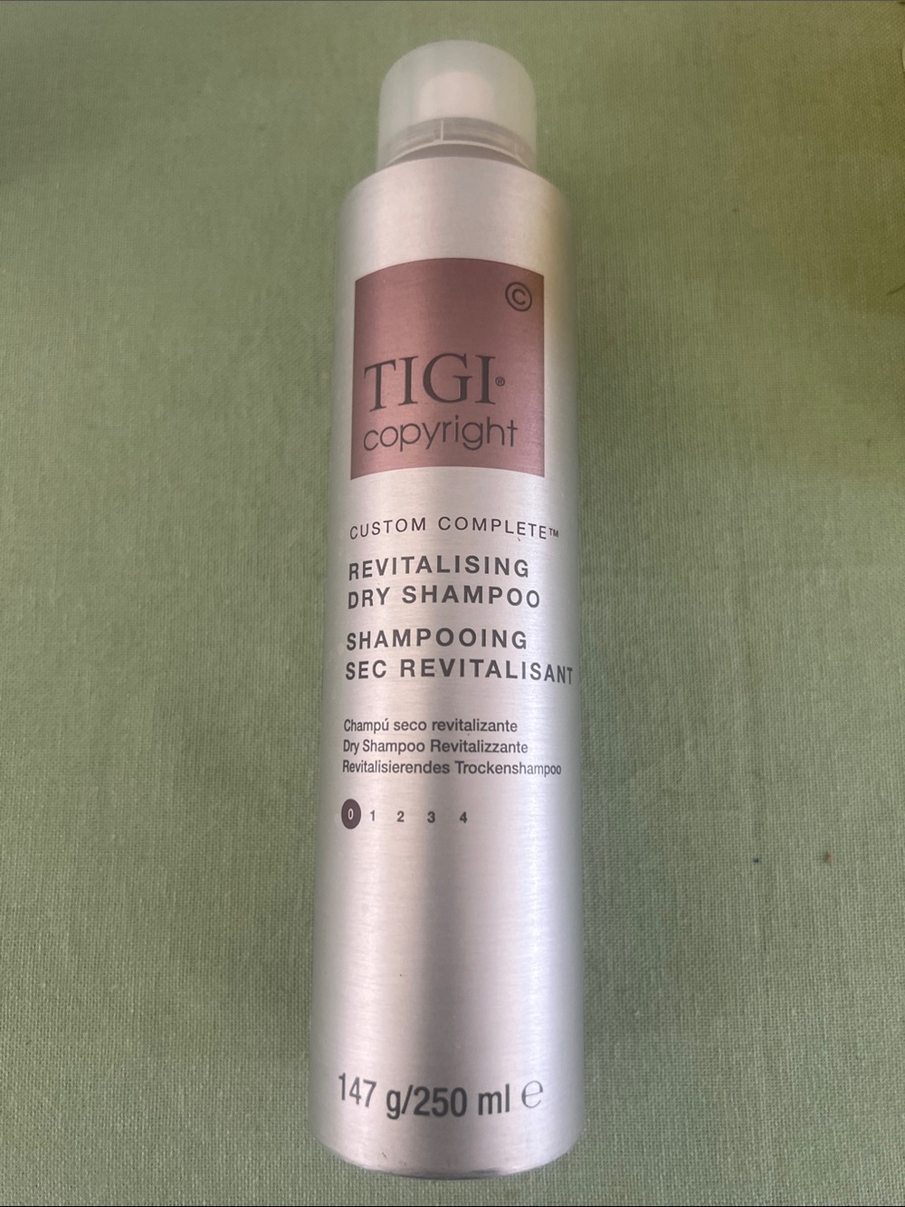 TIGI copyright Revitalising Dry Shampoo - Silver with Pink Label